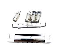 Ensemble De Chevalets De Guitare Chevalet De Guitare Électrique Chromé Argenté Pour Guitare LP SG(Set)