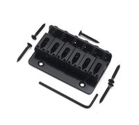 Ensemble De Chevalets De Guitare La Corde Passe À Travers La Plaque De Fil Du Chevalet Fixe Et Convient Aux Guitares Électriques LP(Black)