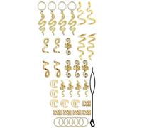 Ensemble de cheveux tressés au printemps tendance avec finition dorée - Accessoire de cheveux confortable à porter pour femme