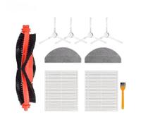 Ensemble de chiffon de vadrouille + sac à poussière + brosse principale + brosse latérale + filtre HEPA Compatible avec Xiaomi S20/E12/C103/D106/E10/B112/3C Plus(10 PCS)