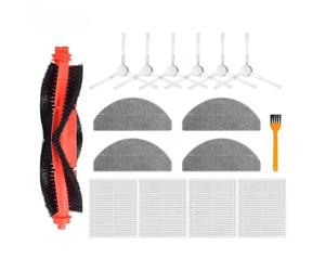 Ensemble de chiffon de vadrouille + sac à poussière + brosse principale + brosse latérale + filtre HEPA Compatible avec Xiaomi S20/E12/C103/D106/E10/B112/3C Plus(16 PCS)