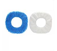 Ensemble de chiffons carrés en microfibre pour robot, 26 cm, absorbants et barbelés pour nettoyer les sols robotisés - Pour une utilisation à la maison et au bureau (chiffon humide + chiffon sec)