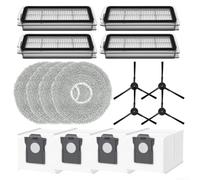 Ensemble de chiffons en microfibre pour aspirateur Cecotec pour robot | Filtre, serpillères, sac, brosses, compatible avec pour x70, anti-poussière, montage facile