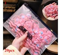 Ensemble De Chouchous En Caoutchouc Pour Enfants, Lot De 20 Ou 40 Pièces, Bande De Caoutchouc, Mignon, Cravate À Fleurs, Dessin Animé, Accessoires Pour Cheveux De Bébé, Ne Blesse Pas Les Cheveux