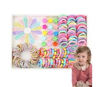 Ensemble de chouchous pour petites filles - Élastiques multicolores - Accessoires de cheveux pour filles - Ensemble de bandeaux élastiques colorés pour fête