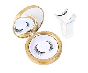 Ensemble De Cils Magnétiques - Faux Cils Réutilisables D'aspect Naturel | Cilss Et Petit Diable Sans Colle Avec Clips, Pour Une Application Facile, Une Utilisation Quotidienne Et Un Look Réa