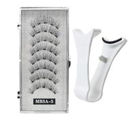 Ensemble de cils magnétiques, kit de faux cils réutilisables 2 paires | Accessoires de beauté artificiels 3D pour femmes, avec applicateur, pour un style quotidien des yeux et une Application