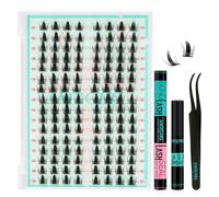 Ensemble de cils manga ensemble de cils 128Pcs extension de cils Spikey ensemble de cils nature C volume ensemble de cils personnel extension de cils anime