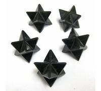 Ensemble de cinq pierres précieuses de Tourmaline noire Merkaba étoile cristal guérison Reiki énergie cadeau protecteur méditation spirituelle bien-être bien-être sagesse