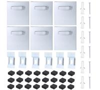 Ensemble de cintres muraux adhésifs, ensemble de plaques de suspension adhésives en aluminium, cintre en métal amélioré pour photos et œuvres d ' art, suspensions d ' œuvres d ' art sécurisées