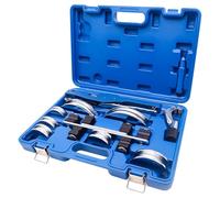 Ensemble de cintreuse de tube pour tuyau de 0,6 cm à 2,2 cm O.D, kit de cintreuse à cliquet en aluminium avec 7 matrices de précision, coupe-tube et outil d'ébavurage - CVC, A/C, applications