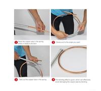 Ensemble de cintreuse de tubes de 6 mm à ressort à 180° pour coudes en acier en cuivre et aluminium à paroi mince de 8 mm pour acier à ressort de 10 mm, 12 mm, 16 mm (6 mm)