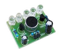 Ensemble de circuits imprimés lumineux LED Melodys activés par le son avec compatibilité d ' alimentation 3 V 5, 5 V pour l ' apprentissage et le prototypage électronique LED Melodys Light Project