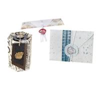 Ensemble de cire à cacheter, avec manche en bois