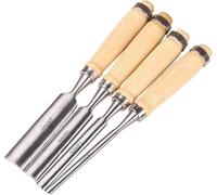 Ensemble De Ciseaux À Bois - 4 Pièces Outils De Menuisier Pour Le Travail Du Bois, La Gouge Et La Sculpture