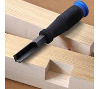 Ensemble de ciseaux à bois à angle droit - 8 mm et 12 mm - Burins à mortaise carrés pour une coupe précise de charnière et de cadre à 90°, lame en acier à haute teneur en carbone (12 mm)