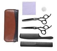 Ensemble de ciseaux de coupe de cheveux, ciseaux de toilettage professionnels pour animaux de compagnie avec peigne, ciseaux à éclaircir et à couper en acier inoxydable pour chiens