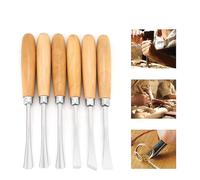 Ensemble De Ciseaux De Haute Qualité Pour Le Travail Du Bois, La Sculpture Et L'art - Lames En Acier Durables Et Manches En Bois Poli