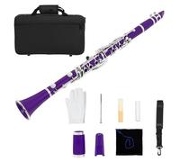 Ensemble de clarinettes standard pour instruments à vent et orchestres à vent, 17 touches, clarinette plate en B, pour étudiants, clarinettes en B, pour débutants, tube plat en bakélite
