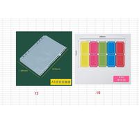 Ensemble De Classeurs À Fermeture Éclair A5 Avec 12 Pochettes Et 10 Étiquettes Autocollantes Pour L'organisation De Vos Documents