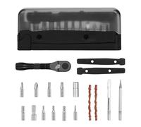 Ensemble De Clés À Cliquet Pour Vélo,Équipement Mini Pour Entretien Des Pneus De Cyclisme,Petit Kit D'Outils À Cliquet Pour Les Espaces Restreints | Pour VTT, Vélo De Route, Ville, Déplacements Et