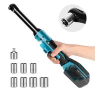 Ensemble de clés à cliquet sans fil compatibles avec Makita 18 V, 80 N.m avec 7 douilles, adaptateur 6,35 mm, clé à cliquet alimentée 18 V avec lumière LED