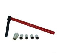 Ensemble de clés à douille, réglable de 8 à 13 mm, outil de réparation de robinet avec long manche et poignée antidérapante, en acier au carbone multifonction pour plomberie, cuisine, salle de bain