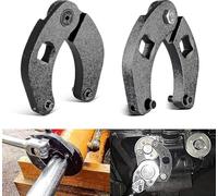 Ensemble de clés à douille réglables pour installation de cylindre hydraulique en acier usiné CNC, finition noire, convient aux écrous de presse-étoupe réversibles de 5,2 à 15,2 cm, 1-3 75, trous