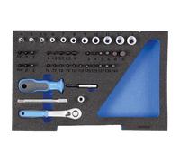 Gedore 1100 CT1-20 Jeu de clés à douille métrique 1/4\ (6.3 mm) 44 pièces 2835886