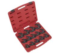 Ensemble De Clés À Fourche Sealey 14 Pièces 1/2" Carré Drive Métrique AK59831