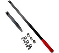 Ensemble de clés à poulie de moteur, kit d'outils de retrait de tendeur de courroie serpentine avec douilles pied de biche, outils à main en acier à haute teneur en carbone de 13 mm-18 mm pour