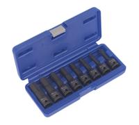 Ensemble De Clés Hexagonales À Chocs Sealey AK5601 8 Pièces 1/2" Carré