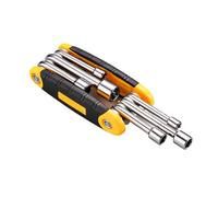 Ensemble de clés hexagonales pliantes - Kit de clé pliante à douille d'écrou de conducteur llen portable de 4,45 x 2,05 pouces pour la réparation de base à la maison e réparation de vélo