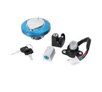 Ensemble de clés pour contacteur d'allumage, Bouchon de réservoir d'essence, antivol de Selle et de Casque pour Motos CMX250 et Rebel (1985-2015) et CA125 (1995-1999).