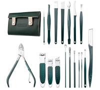 Ensemble de clipper de ongles, coupe-ongles, Kit d'ongles de manucure professionnelle, Trimmer de l'ongle multifonctionnel, clip d'ongle en acier inoxydable pour manucure à domicile