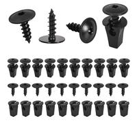 Ensemble de Clips de Fixation pour Voiture, 20 Pièces Vis Tôle Pour Garde, Clips Voiture Universel, Boue Voiture, c, Vis Ailes Sous Le Capot Du Moteur, Metal Fixations Bouclier De Pare-Chocs