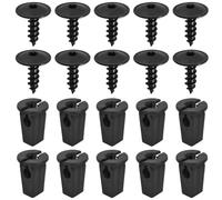 Ensemble de clips de fixation pour voiture, 20 Pièces Vis Tôle Pour Garde, Vis Ailes Sous Le Capot Du Moteur, Agrafes Carrosserie pour Pare-Chocs Porte de Voiture Fender Push Kit de Remplacement