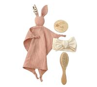 Ensemble De Clips De Sucette En Coton Pour Bébé,1 Ensemble,Chaîne,Bavoir,Anneau De Dentition,Serviette De Salive,Oreille De Lapin,Anneau En Bois,Bracelet De Dentition - Type Ch-5