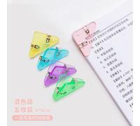 Ensemble De Clips En Triangle De Couleur, 5 Pièces/Ensemble, Pour Fichiers De Test, Clips D'angle De Papier Pour Le Personnel De Bureau, Les Enseignants, Papeterie