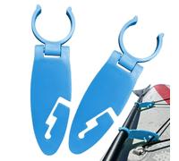 Ensemble De Clips pour Ailerons De Planche À Pagaie | ABS 11x3.3 Cm 2 Pièces Pince De Fixation Universelle Réglable pour Pagaie De Kayak Accessoire De Sports Nautiques Support De Montage Sécurisé