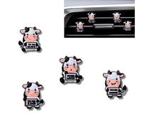 Ensemble de clips pour grille d'aération de voiture en forme de vache pour femme, accessoire de tableau de bord de vache, désodorisant pour voiture de ferme, cadeau pour les amateurs de vaches