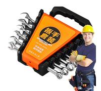 Ensemble de cliquet - Outil de manutention de fixation, kit d'axe chromé | Foret compact pour ouvre-vilebrequin, accessoire de réglage de rotation de douille, contrôleur d'engrenage