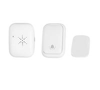 Ensemble de Cloche de Porte sans Fil Auto-Filaire, récepteur branché avec interphone vocale et chronométrage Bruyant sans câblage Kit de Porte sans Fil pour la Maison et Les