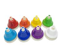 Ensemble De Cloches À Main - Instrument De Musique Coloré Pour Les enfents | 8 Cloches De Bourse, Instrument De Percussion En Classe Éducative, Jouet Musical D'apprentissage Précoce Pour Les Tout-pet