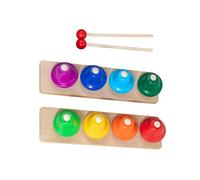 Ensemble de clochettes musicales colorées à 8 notes pour bureau, instrument de percussion, cloches de table pour festival, enseignement musical et coopération