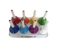 Ensemble de clochettes musicales colorées à 8 notes pour festival, enseignement musical