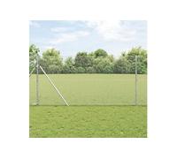 Ensemble de Clôture 2 Pièces Acier galvanisé 25 x 1,2 m Durable 3352958