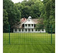 Ensemble de Clôture Euro Acier Vert Clôture de Jardin Grillages Maille vidaXL