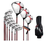 Ensemble de clubs de golf - Ensemble complet de clubs de golf pour homme avec manche en acier carbone graphite ultra léger pour gauchers