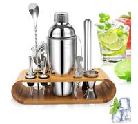 Ensemble de cocktail, ensemble de shaker à cocktail en acier inoxydable, ensemble d'outils de bar 750ML, ensemble de shaker en acier inoxydable de 12 pièces, ensemble de mixage de cocktail